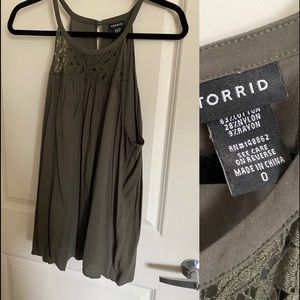 EUC Torrid Olive Green Tank